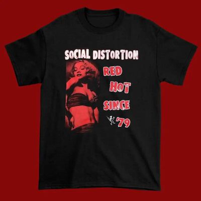 Vintage Social Distortion Band For Fan Black All Size Men's