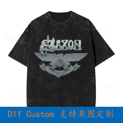 Saxon 'Est 1979' Vintage Oversized T-Shirt 1YT0
