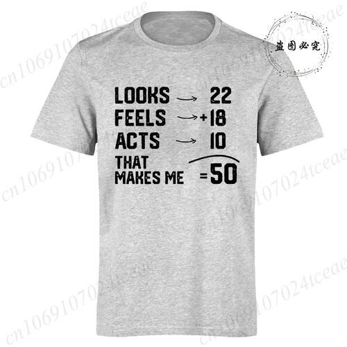 Funny 1976 Men's T-Shirt 50th Birthday Print T-Shirt Casual