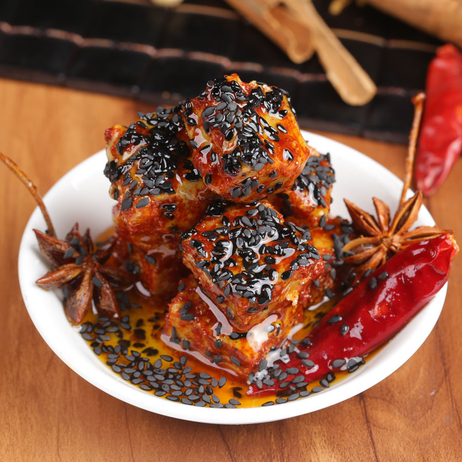 湘潭天马人黑芝麻腐乳香辣红油腐乳核桃油霉豆腐窖藏山茶油腐乳