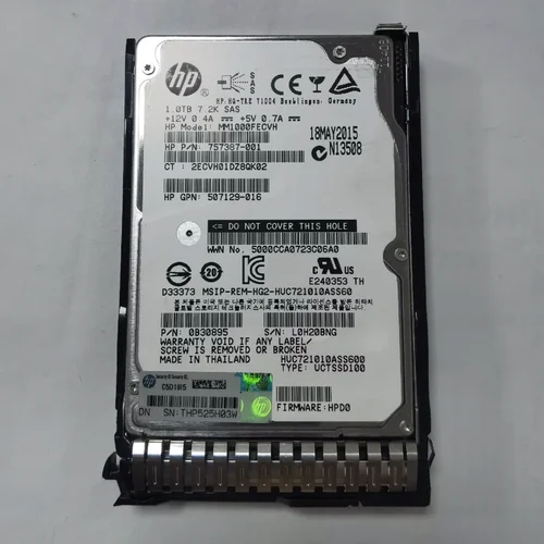 HP 1T 2.5 7.2K 6G SAS G8/Gen9服务器硬盘652749-B21 653954-001