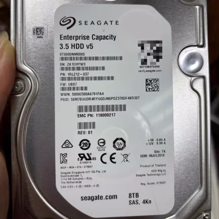 浪潮AS5300 G2 AS5500 G2 存储硬盘ST8000NM0065 8T SAS 12GB 4KN