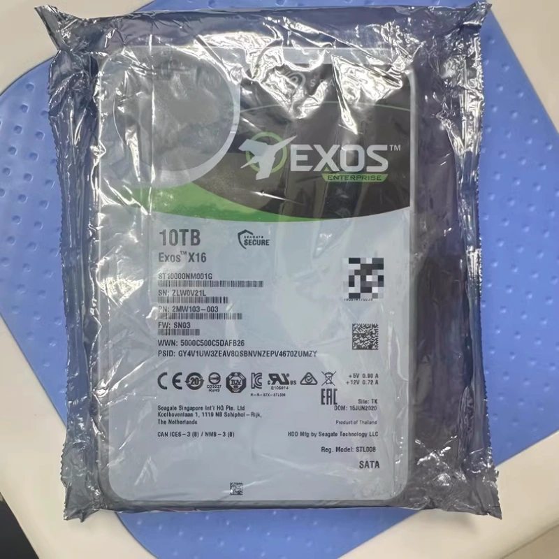希捷 ST10000NM001G 10T EXOS银河X16氦气企业级硬盘 FW：SN03