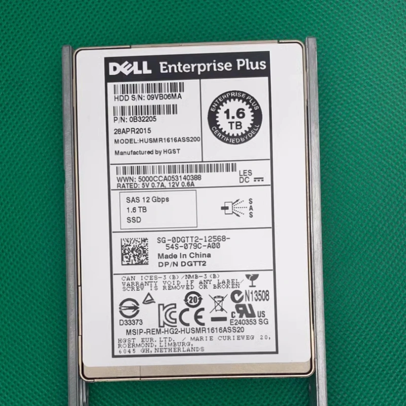 DELL SC220 SCV3020 SC4020 SC5020 0DGTT2 1.6TB 1.6T SSD 硬盘