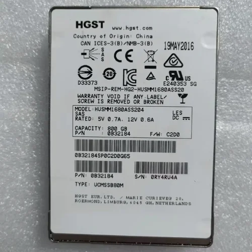 浪潮AS5300G2 AS5500G2 AS5600 磁盘储存固态硬盘 800G SAS SSD