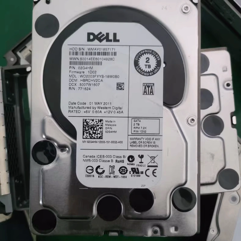 DELL WD2003FYYS-18W0B0 02G4HM 2T 2TB SATA 7.2K 企业级硬盘