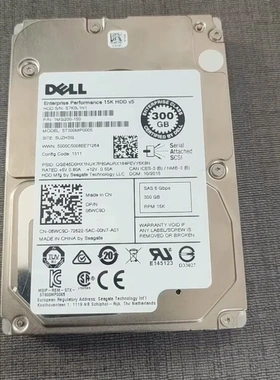 原装 DELL ST300MP0005 300G 15K 2.5 SAS 12G 拆机服务器硬盘
