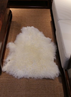 直播专拍羊皮毛一体皮料 羊剪绒皮料滩二毛羊羔毛花羊皮料手工DIY