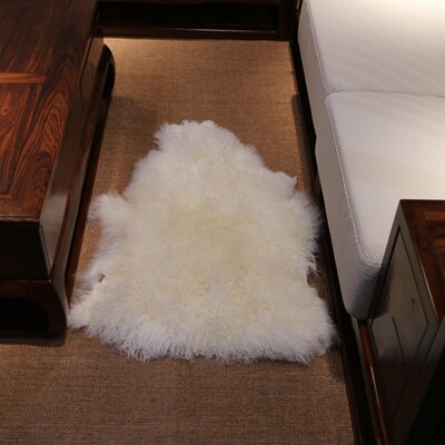 直播专拍羊皮毛一体皮料 羊剪绒皮料滩二毛羊羔毛花羊皮料手工DIY