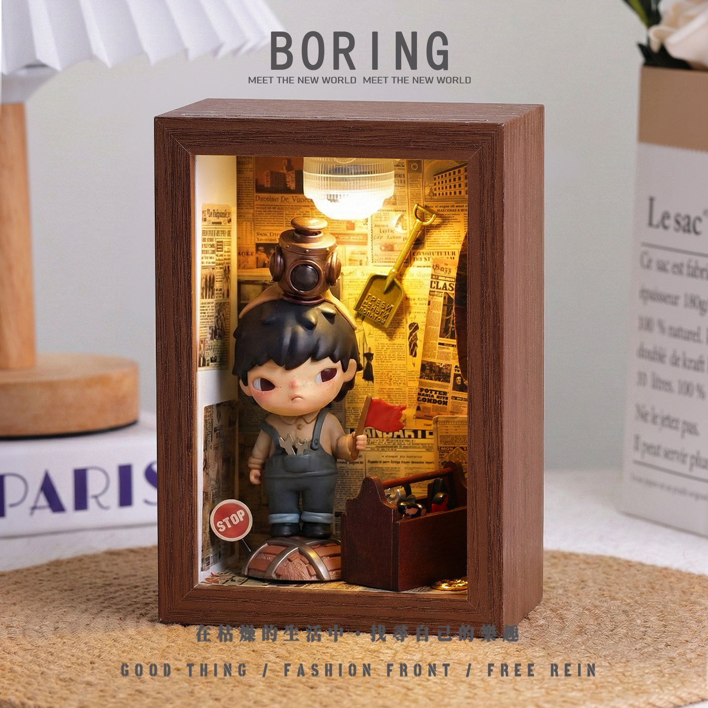 泡泡玛特小野小王子盲盒手办场景收纳相框灯光造景diy复古小摆件,家居饰品,相框/画框,淘宝优惠券,粉丝福利购,淘宝优惠卷