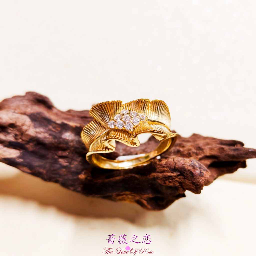 裙边设计开口可调节蔷薇之恋金色