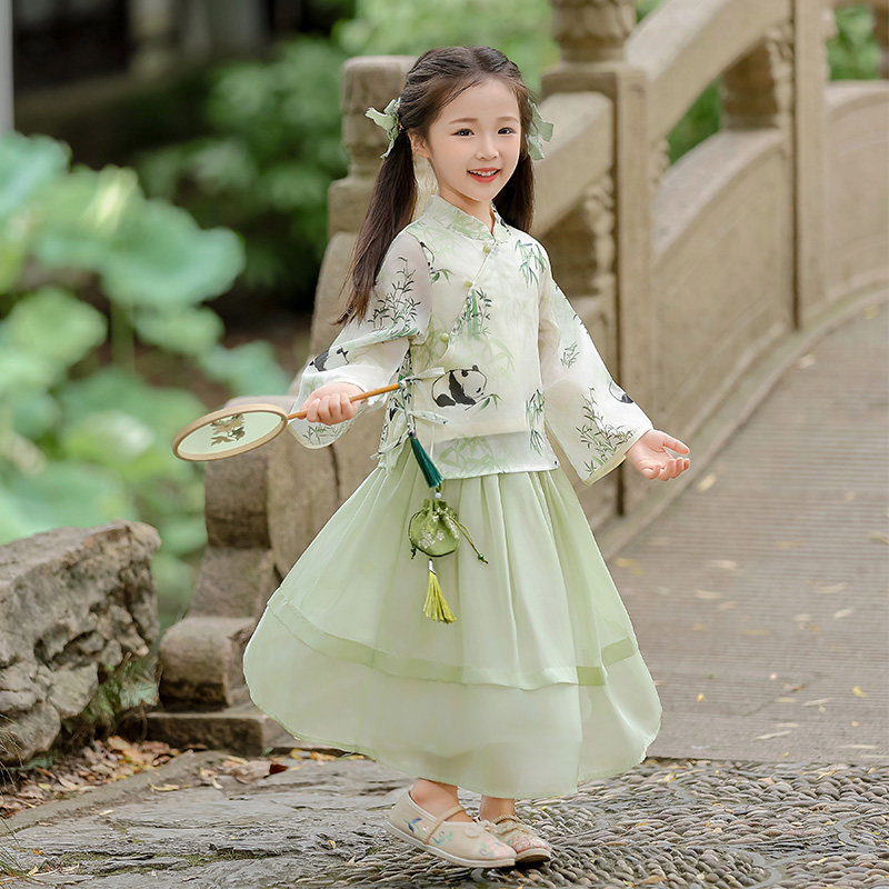 女童国风套装秋季2024新款儿汉服