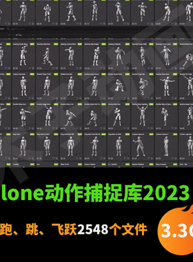 iClone8cc4 actorcore动作捕捉库3D动画motion文件2023合集2548个