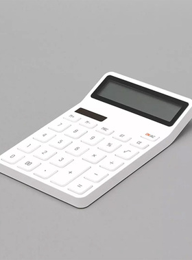 乐迈桌面计算器简约办公套装家学生电池光能灵敏12位数宽屏计算机
