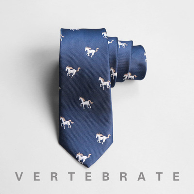 脊椎动物男装欧美风提马骏马领带