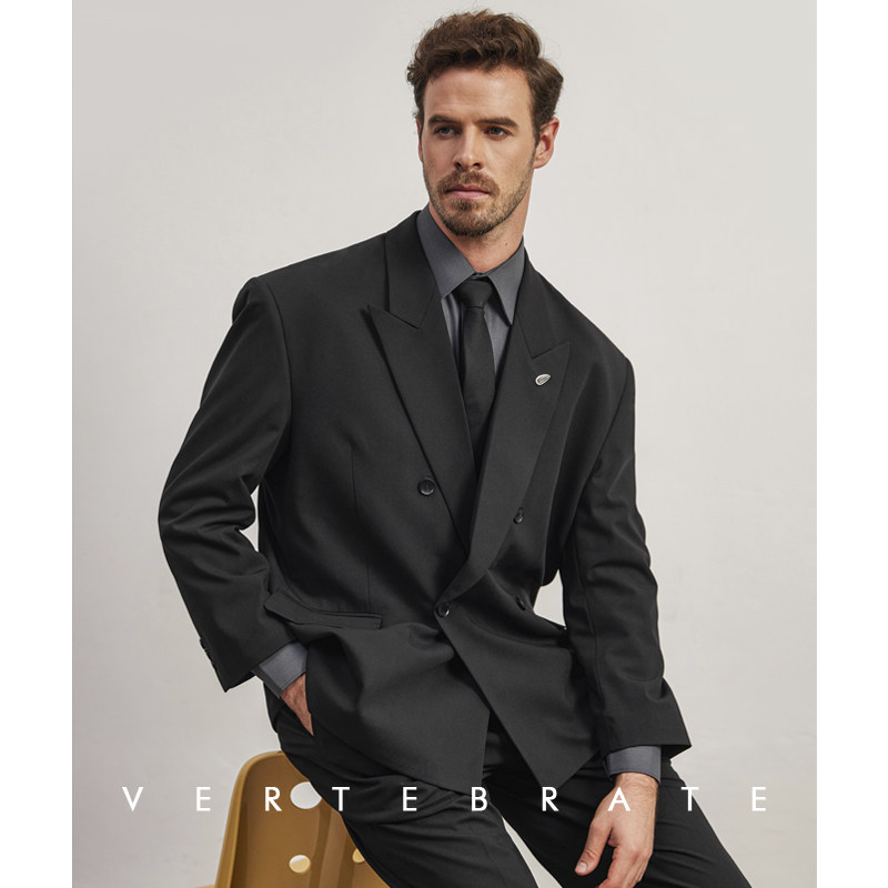 脊椎动物男装春秋宽松休闲西装潮男廓型黑色潮流西服年轻版型外套,男装,休闲西服,淘宝优惠券,粉丝福利购,淘宝优惠卷