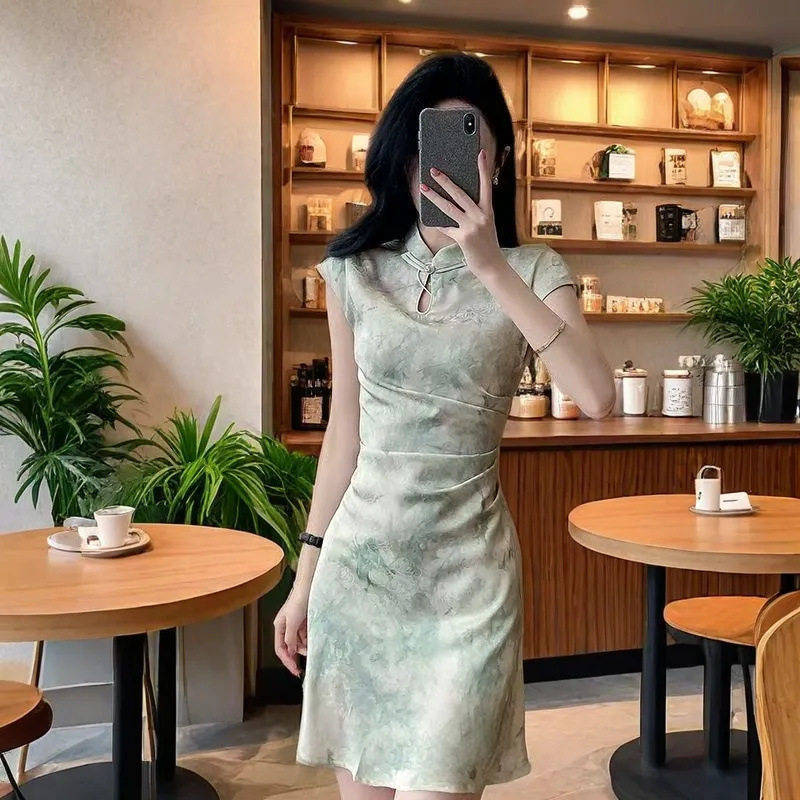 新中式改良旗袍2026新款夏季国风设计高级感小个子气质女装连衣裙