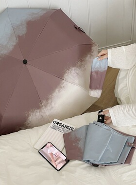 全自动雨伞男女感晴雨两用抗风太阳伞防晒防紫外线折叠遮阳伞轻便