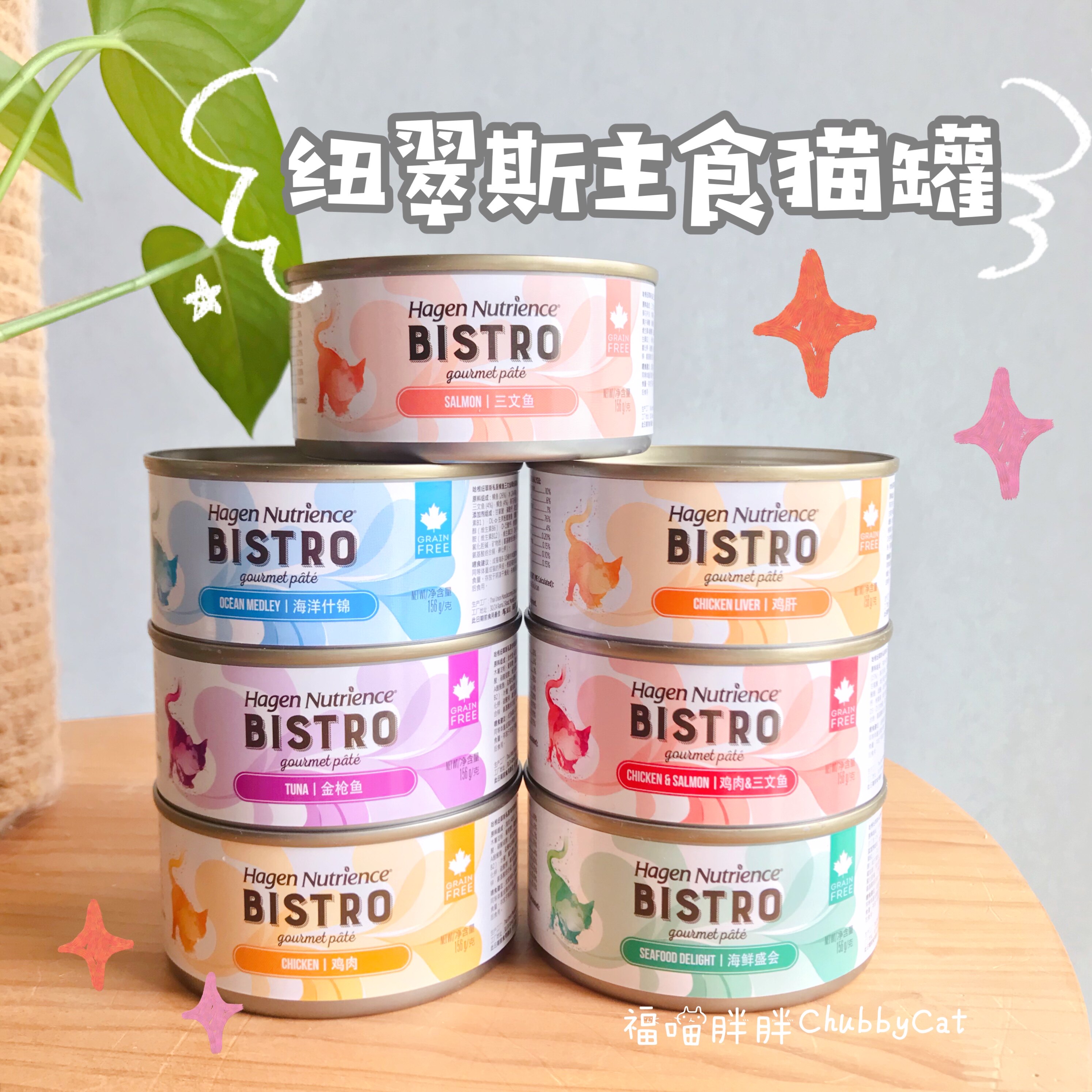 加拿大进口哈根纽翠斯nutrience私厨无谷主食湿粮成幼猫罐头156g