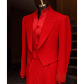 覆盖全国上门定制服务海宪森品牌男装 礼服高级定制咨询预约 新中式