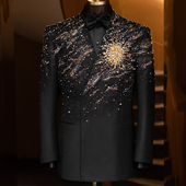 覆盖全国上门定制服务海宪森品牌男装 新中式 礼服高级定制咨询预约