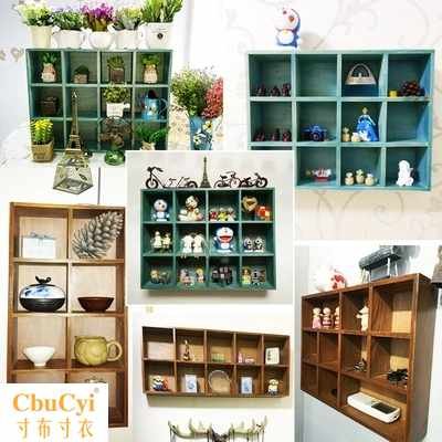 zakka多功能复古木质格子化妆品桌面收纳格办公室收纳柜壁挂|msdalam kategori Aksesori rumah, mural - dari Buy2taobao.com untuk memberikan perkhidmatan ejen Taobao profesional membeli