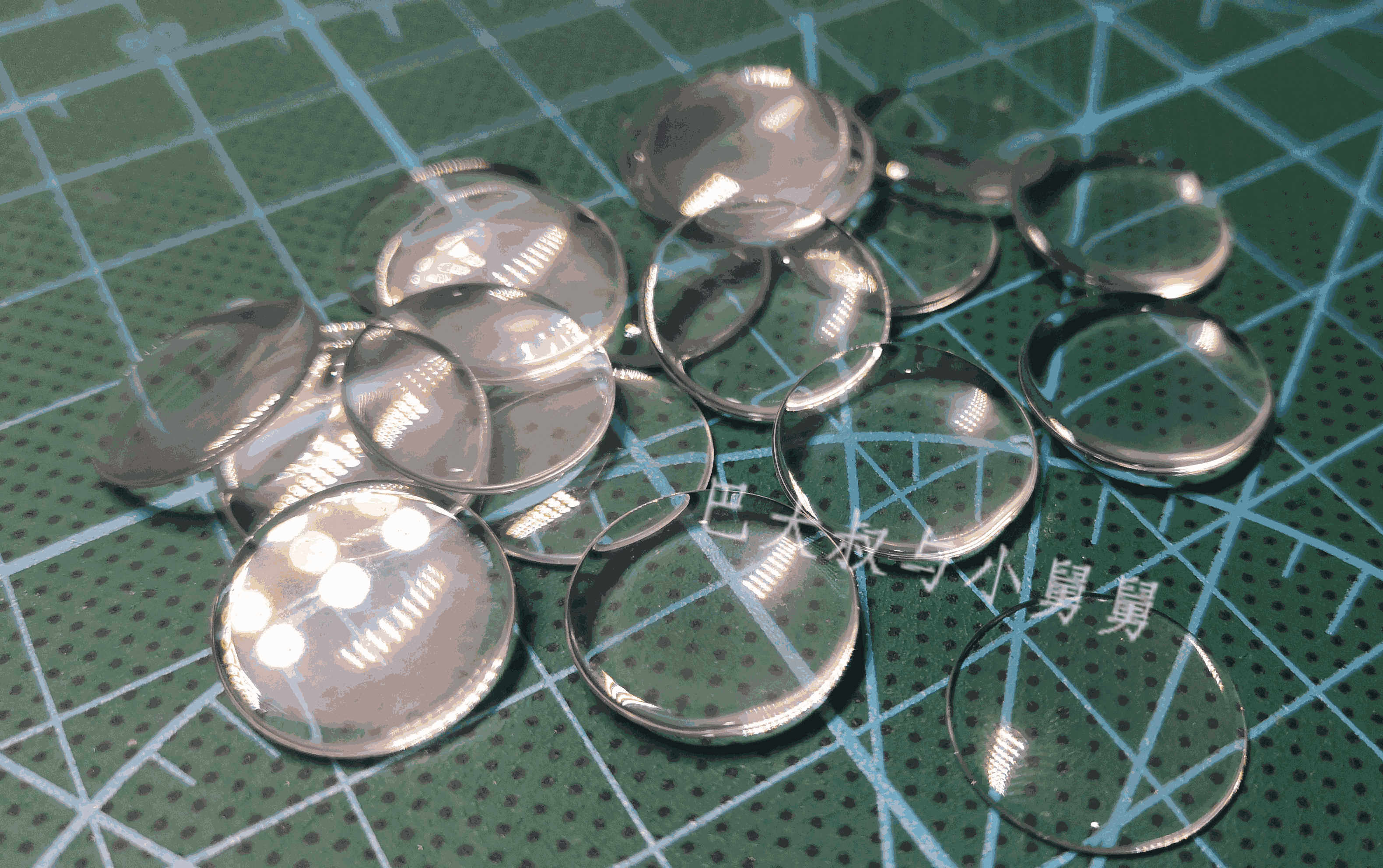 小布blythe娃换眼睛瞳片DIY改贡丸眼串超薄高透手工贴片透明14mm