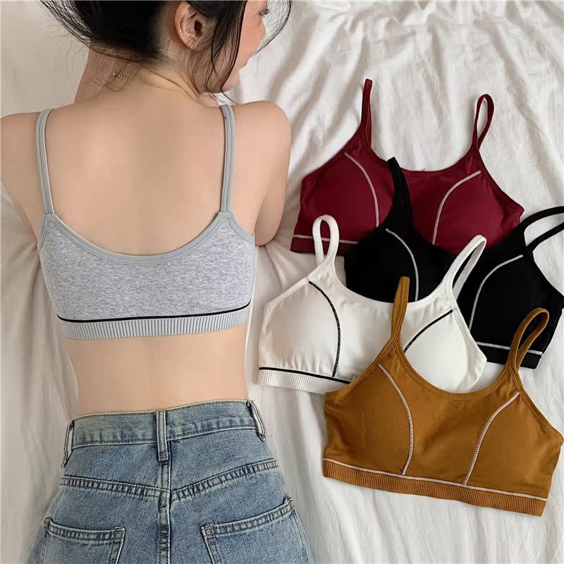 Girl's bra without steel ring