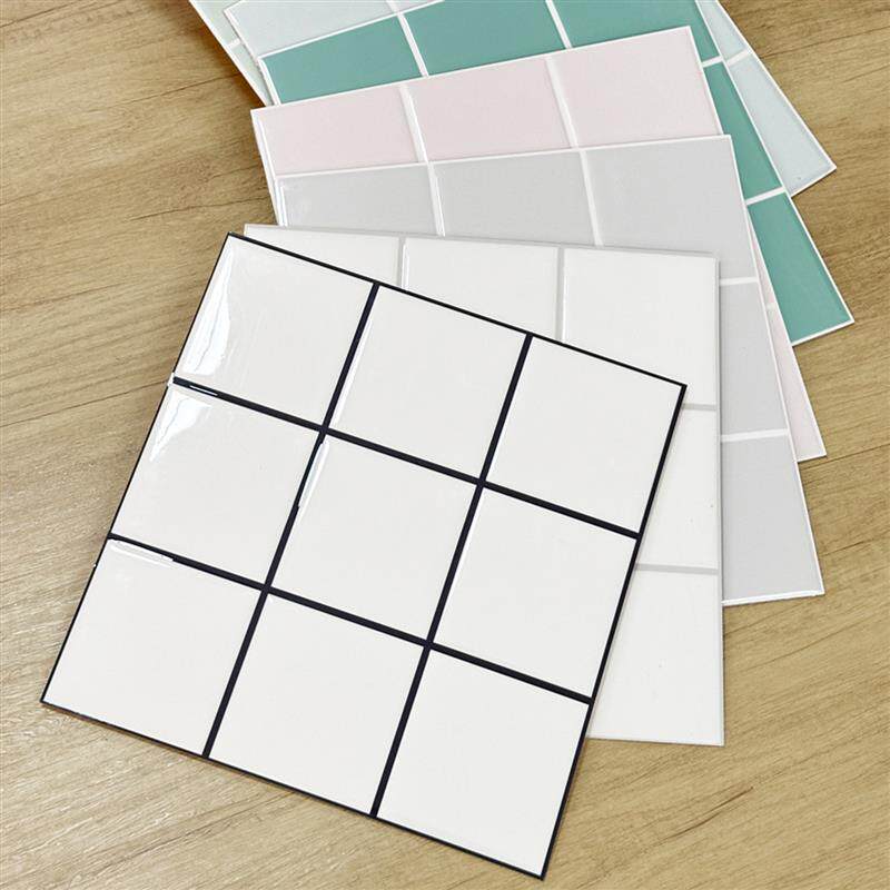 北欧自粘墙贴厨房卫生间服装店奶茶店翻新墙纸装饰3D亮面防水硬板