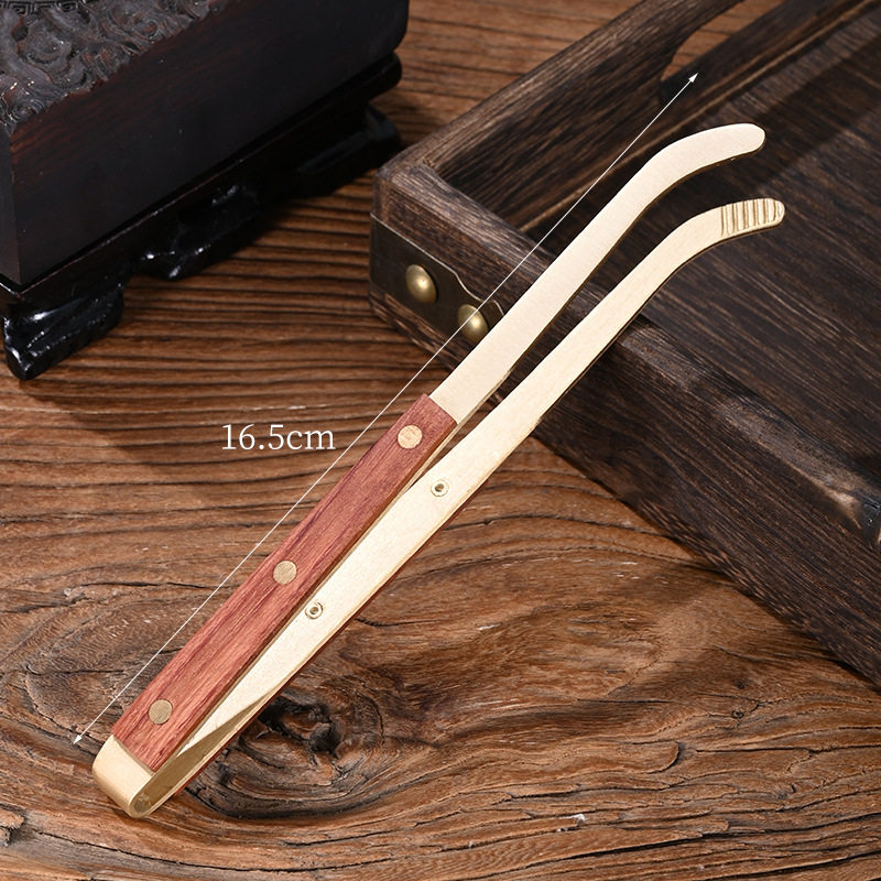 高端茶夹镊子取茶叶黄铜黑檀实木泡茶叶茶勺茶铲功夫茶具配件单只,餐饮具,茶道/零配,淘宝优惠券,粉丝福利购,淘宝优惠卷