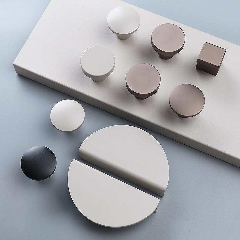 单孔铝合金柜门现代简约香槟色