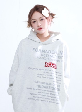 CLiFF刺绣连帽卫衣印花字母秋冬休闲美式高街潮牌