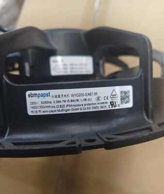 W1G200-EA87-25 230V 7W 5.8W 0.08A 1400r/min 冷库专用永磁散热