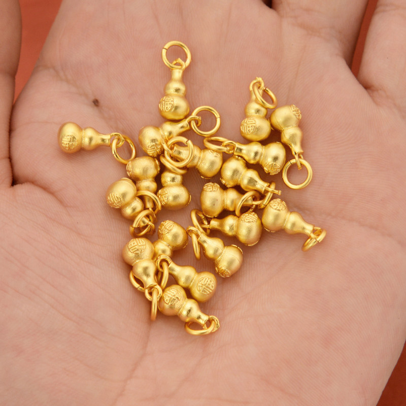 强保色沙金配件diy饰品古法金福字葫芦吊坠手链手绳编织挂饰材料,饰品/流行首饰/时尚饰品新,其他DIY饰品配件,淘宝优惠券,粉丝福利购,淘宝优惠卷