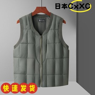 冬季 坎肩爸爸装 防寒保暖AD26 夹棉马甲加厚保暖拉链款 中老年人男士