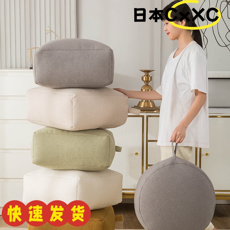 圆形圈圈绒坐垫毛绒坐垫现代蒲团坐垫卧室阳台榻榻米坐垫地上AX92