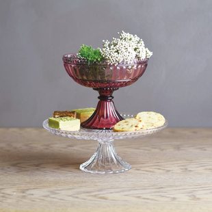 日本代购KINTO PETAL塑料蛋糕托盘 高台甜点西点果盘冰淇淋甜品碗