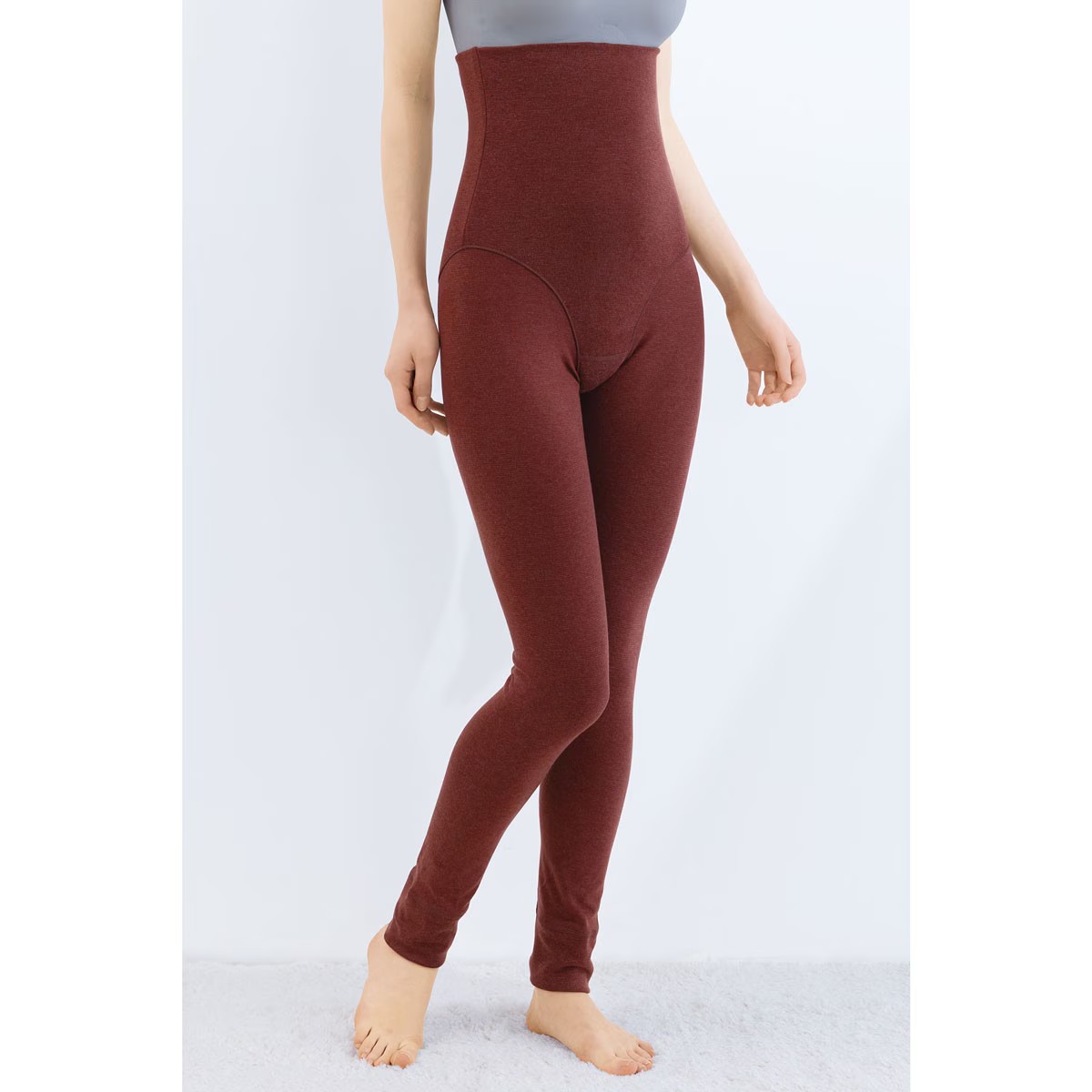 日本代购cecile超高腰无痕保暖秋冬秋裤衬裤红色2026年新品