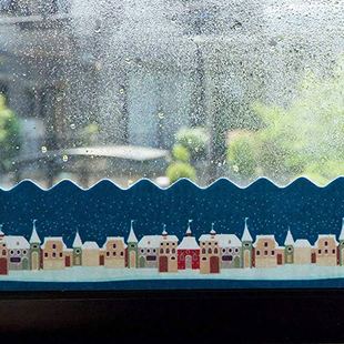 日本代购吸收窗户结露流水自晾干秋冬玻璃窗贴静电吸附不残留胶印