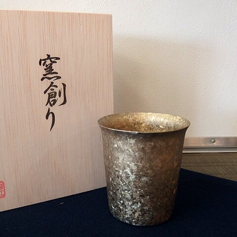 豪华结晶高档矮款制钛制啤酒杯