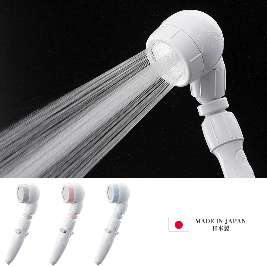 日本代购Arromic日本制 节水3D花洒莲蓬 360度旋转 调节流量