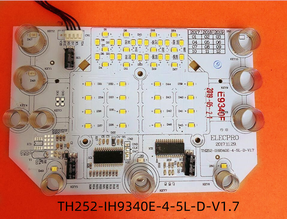 惠而浦电饭煲TH252-IH9340E-4-5L-D-V1.7显示板控制板