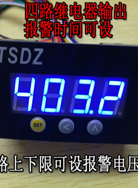 直流超电压报警器智能电压报警表多路dc上下限报警超电压报警器