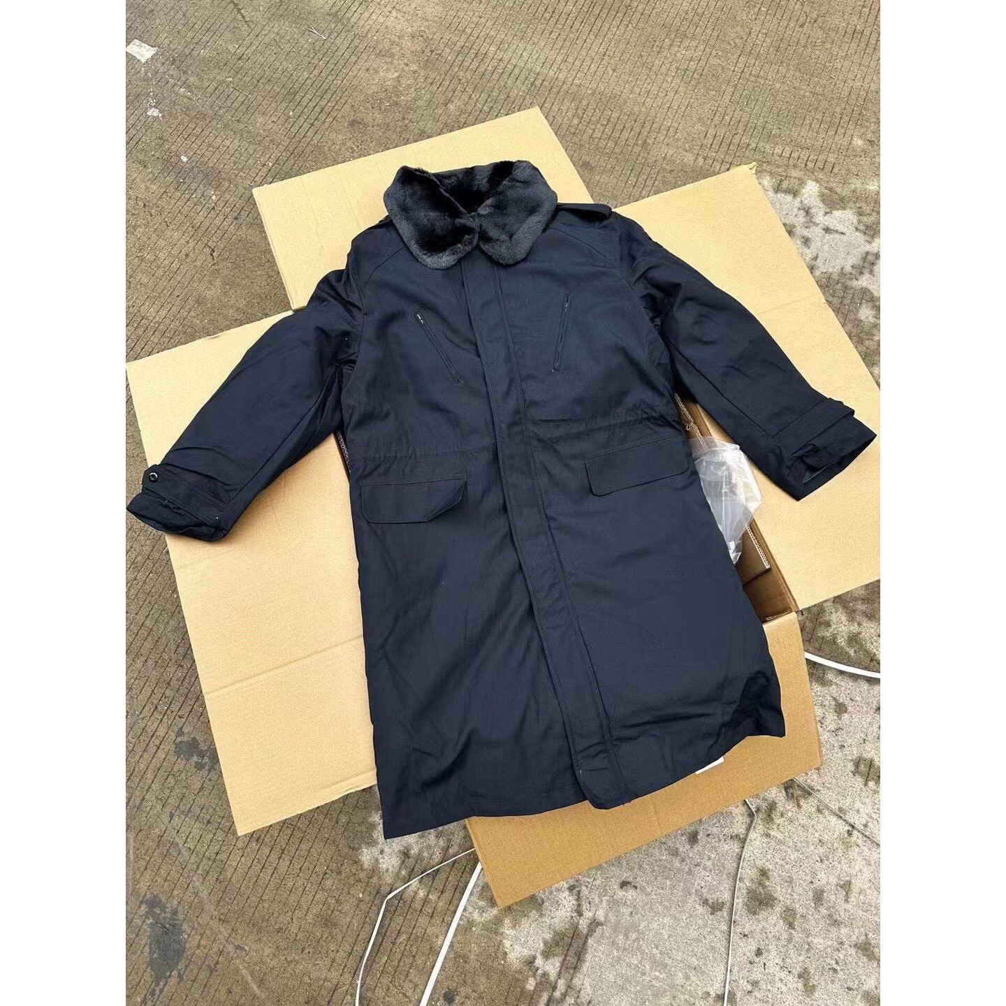 寒区中长款常服棉大衣保暖加厚可拆卸内胆防寒棉袄双内胆
