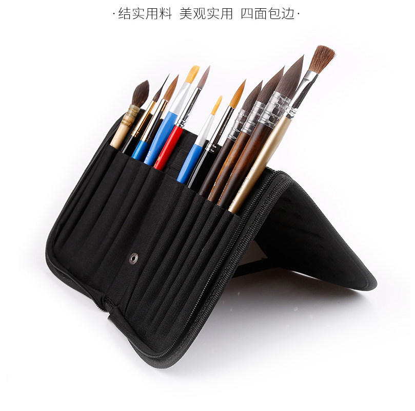 画笔收纳水粉水彩笔袋化妆图片