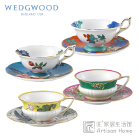 新品WEDGWOOD漫游美境红茶杯碟玮致活欧式骨瓷杯碟小奢华进口正品