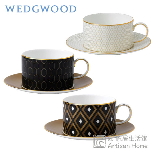 WEDGWOOD金色几何骨瓷咖啡杯