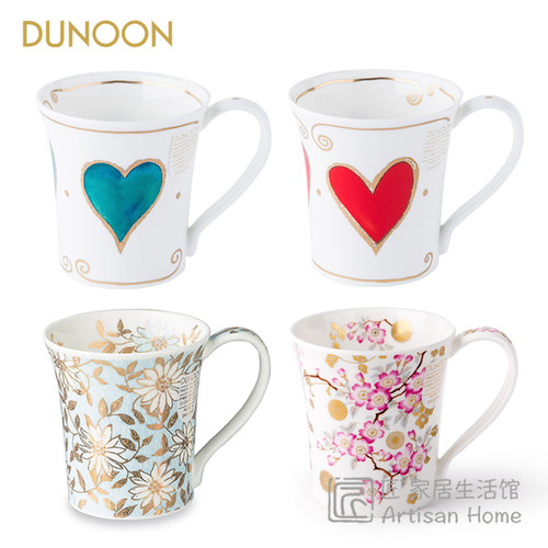 DUNOON丹侬骨瓷马克杯樱花爱心