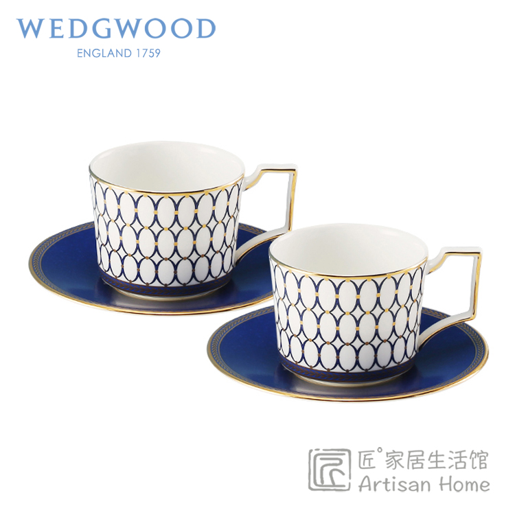 现货WEDGWOOD金粉年华骨瓷咖啡杯欧式红茶杯进口下午茶具结婚礼物