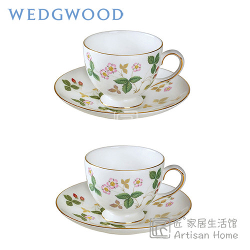 Wedgwood现货英国野草莓咖啡杯